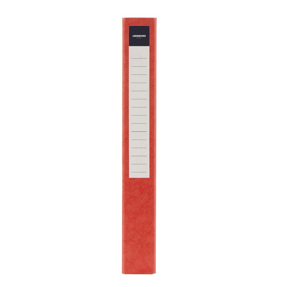 J.Burrows Pressboard Binder A4 2-D Ring 25mm Red