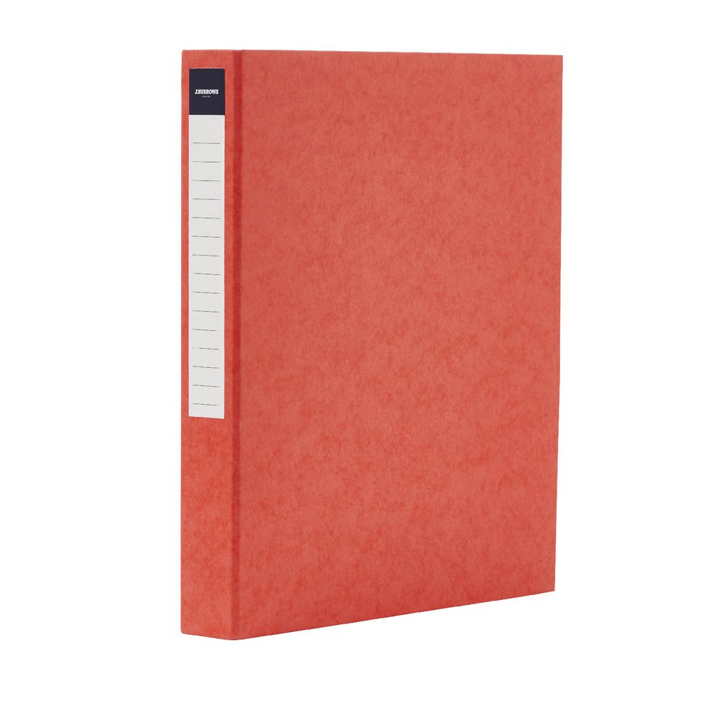 J.Burrows Pressboard Binder A4 2-D Ring 25mm Red