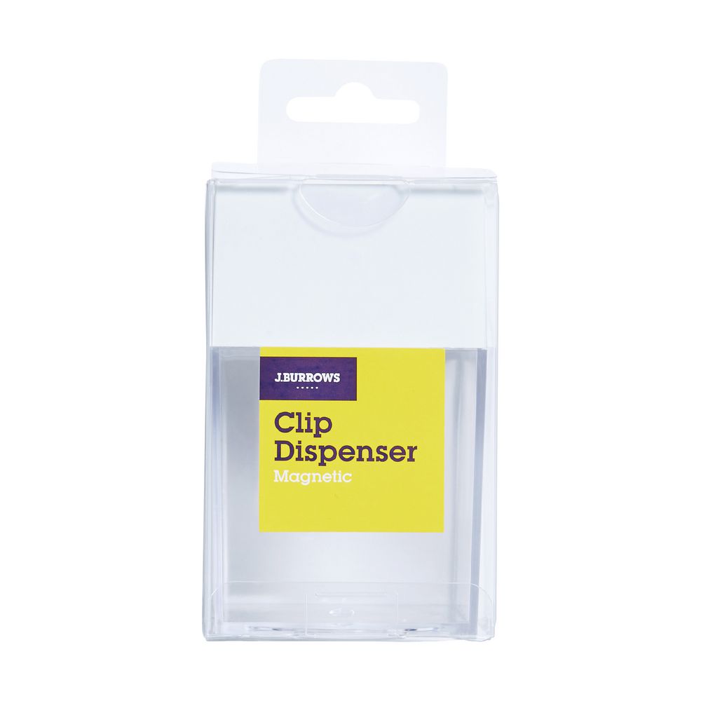 J.Burrows Magnetic Clips Dispenser White