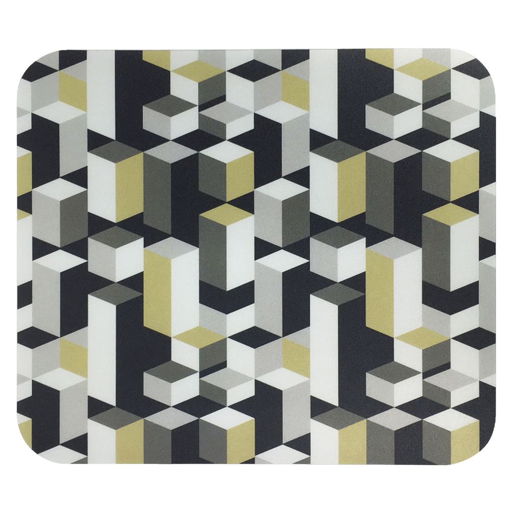 J.Burrows Patterned Mouse Pad Cubism