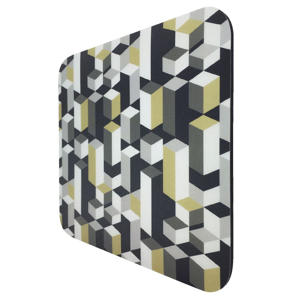 J.Burrows Patterned Mouse Pad Cubism