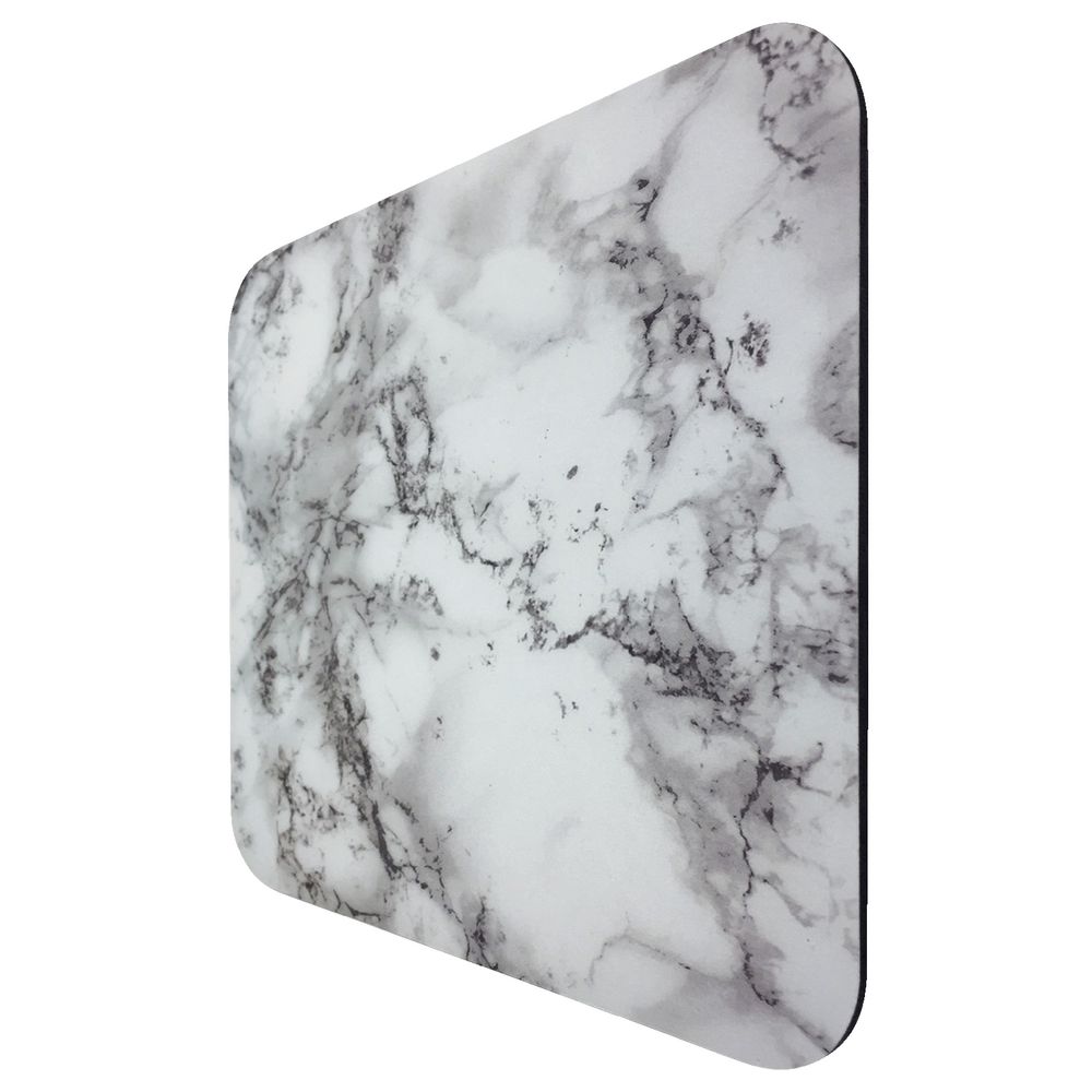 J.Burrows Patterned Mouse Pad White Marble