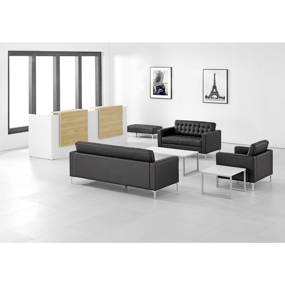 Preston 3 Seat Lounge Black