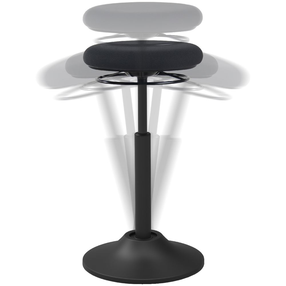 Professional Sit Stand Stool Black