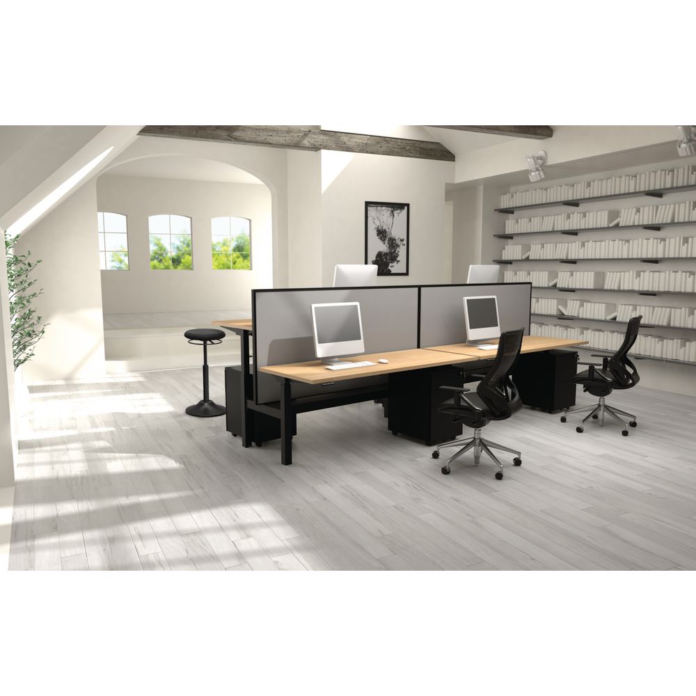 Professional Sit Stand Stool Black