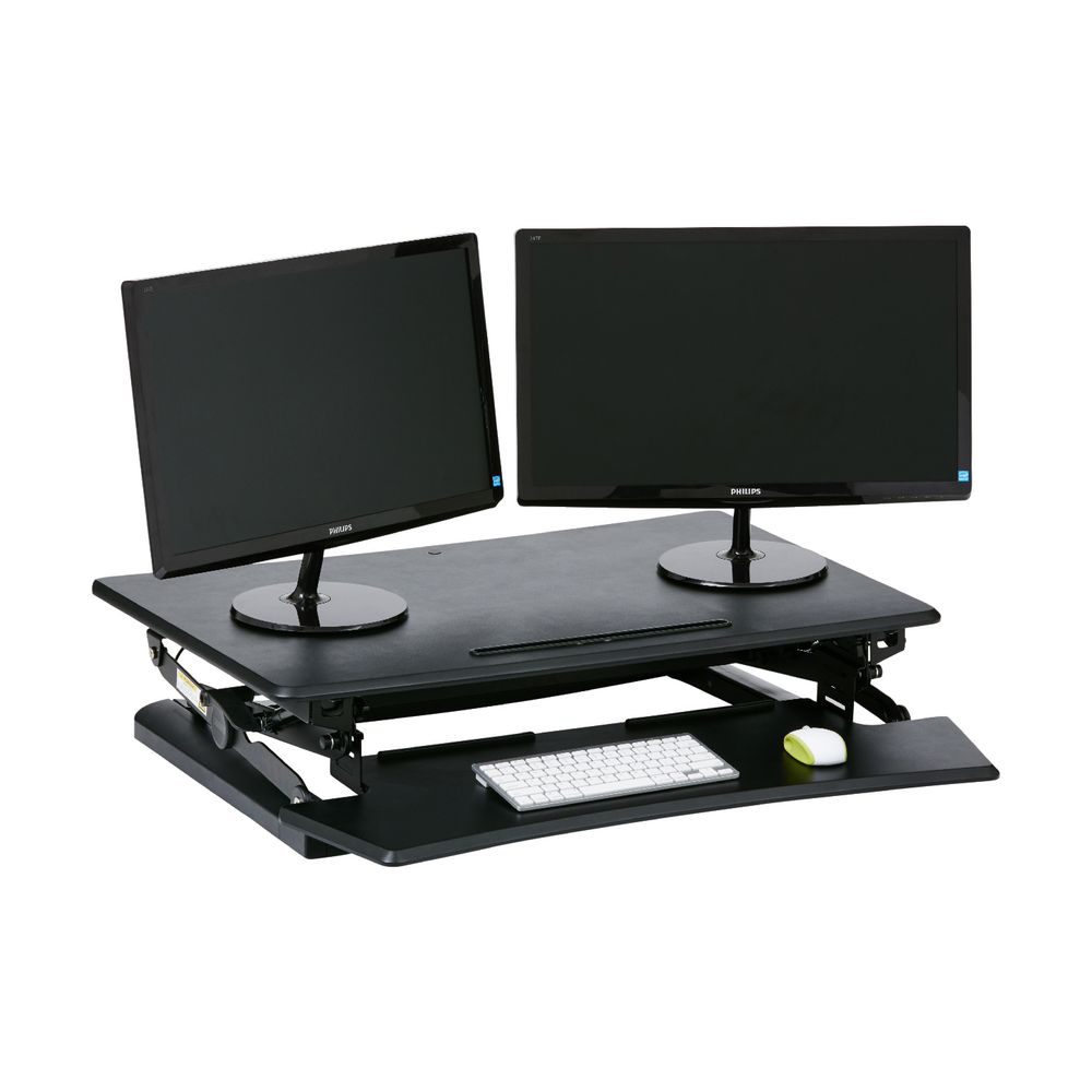 Professional Sit Stand Desk 890mm Black