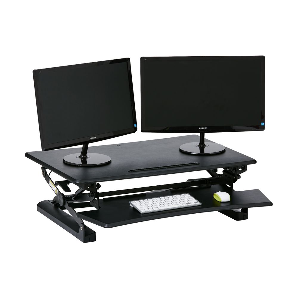 Professional Sit Stand Desk 890mm Black