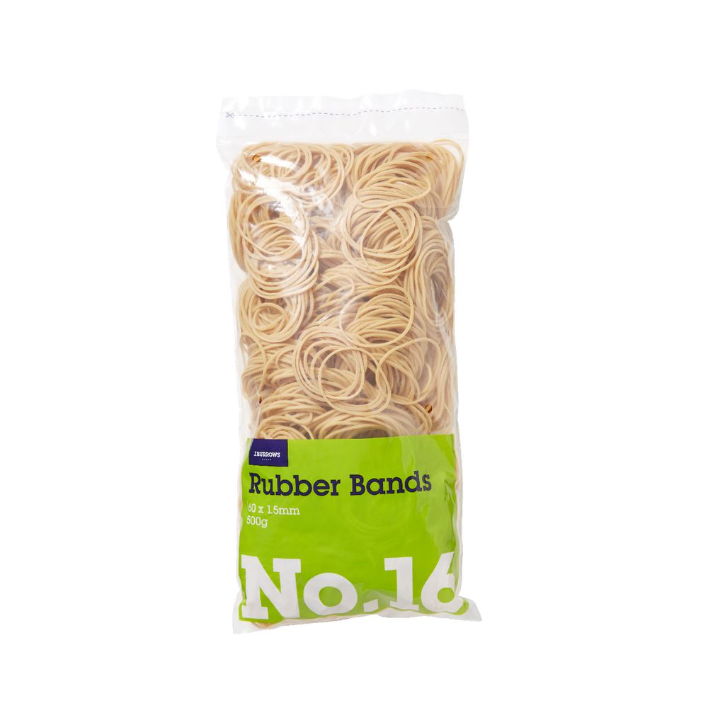 J.Burrows No.16 Rubber Bands 500g