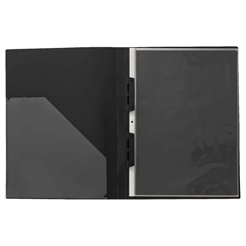 J.Burrows Display Book A3 20 Pocket Refillable Black