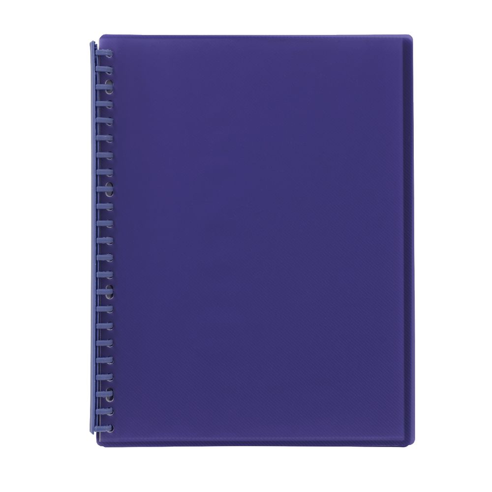 J.Burrows Display Book A4 20 Pocket Refillable Purple
