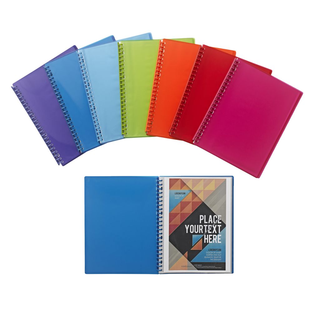 J.Burrows Display Book A4 20 Pocket Refillable Green