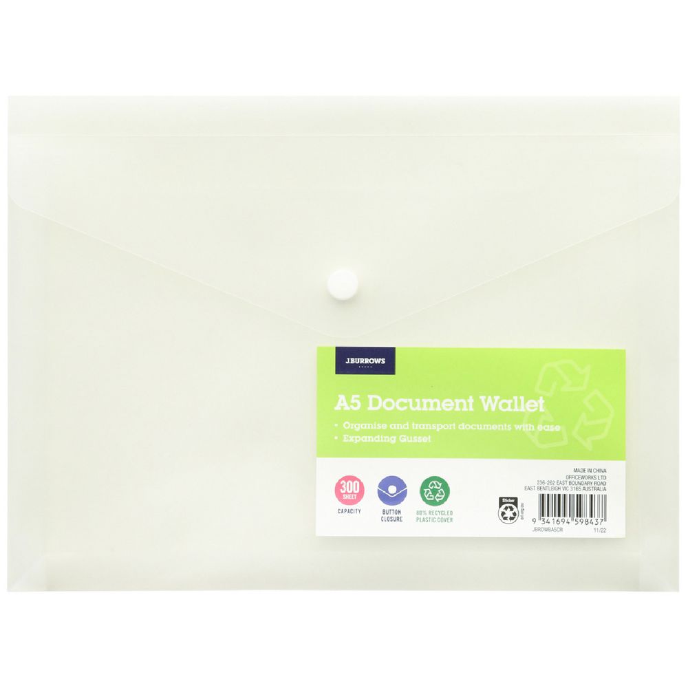 thumbnail image 2 of A5 Bright Cary Folders – 4 Pack Document Wallet – Homework Holder – Small Plastic – IG Design Group 2 of 5
