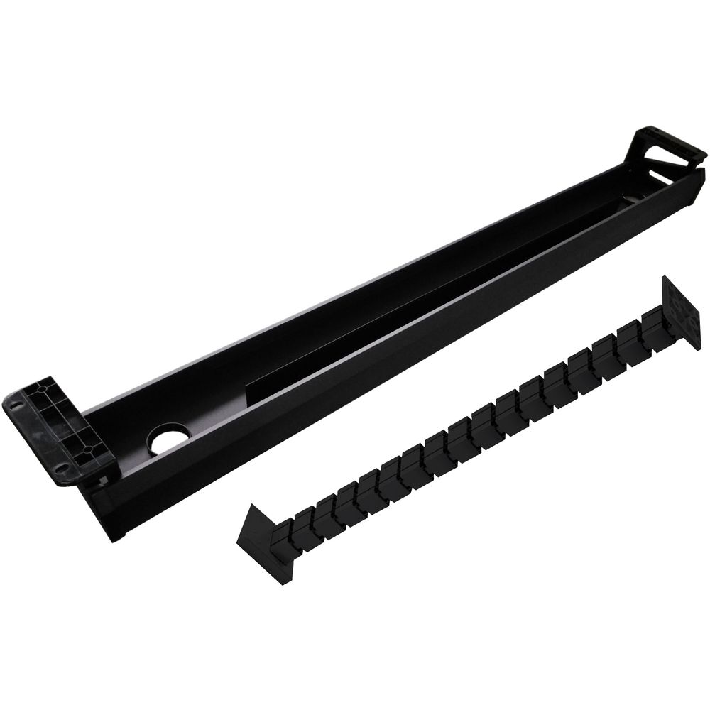Stilford Professional Desk Fixed Cable Tray Black