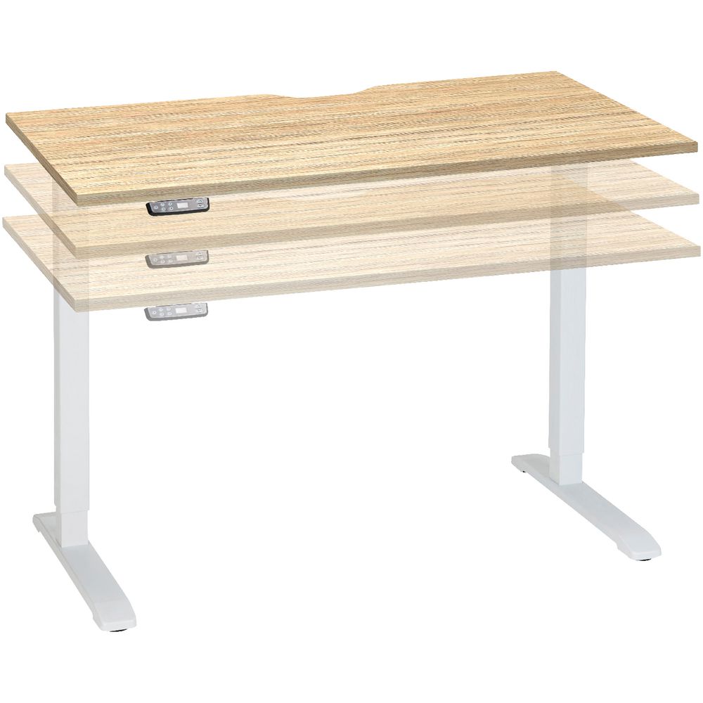 Stilford Electric Height Adjustable Desk 1400mm Oak