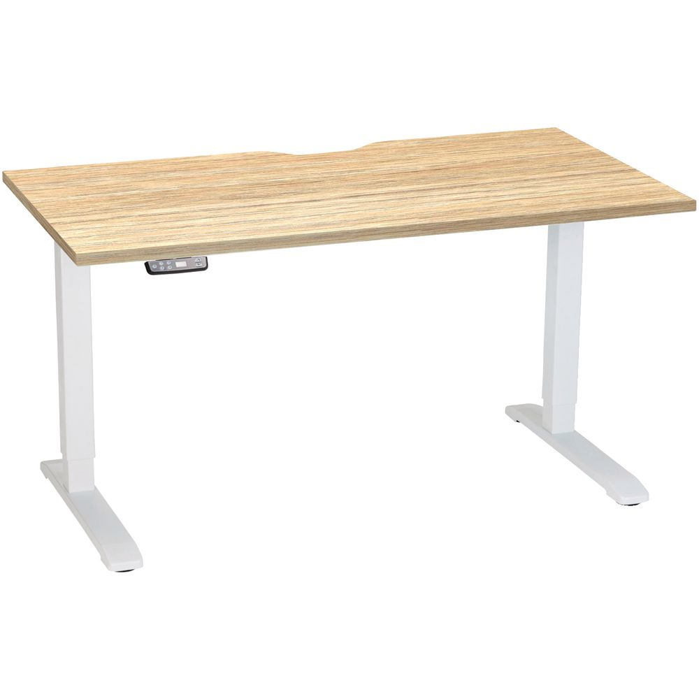 Stilford Electric Height Adjustable Desk 1400mm Oak