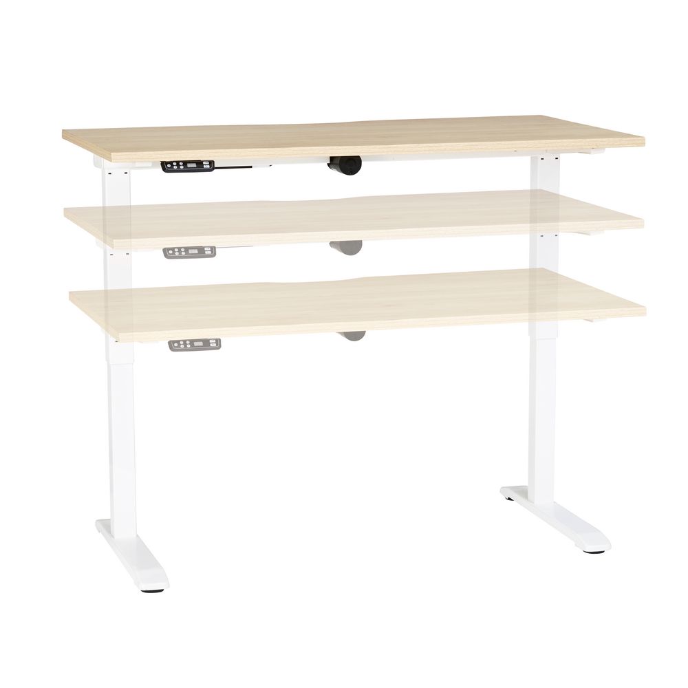 Stilford Electric Height Adjustable Desk 1400mm Oak