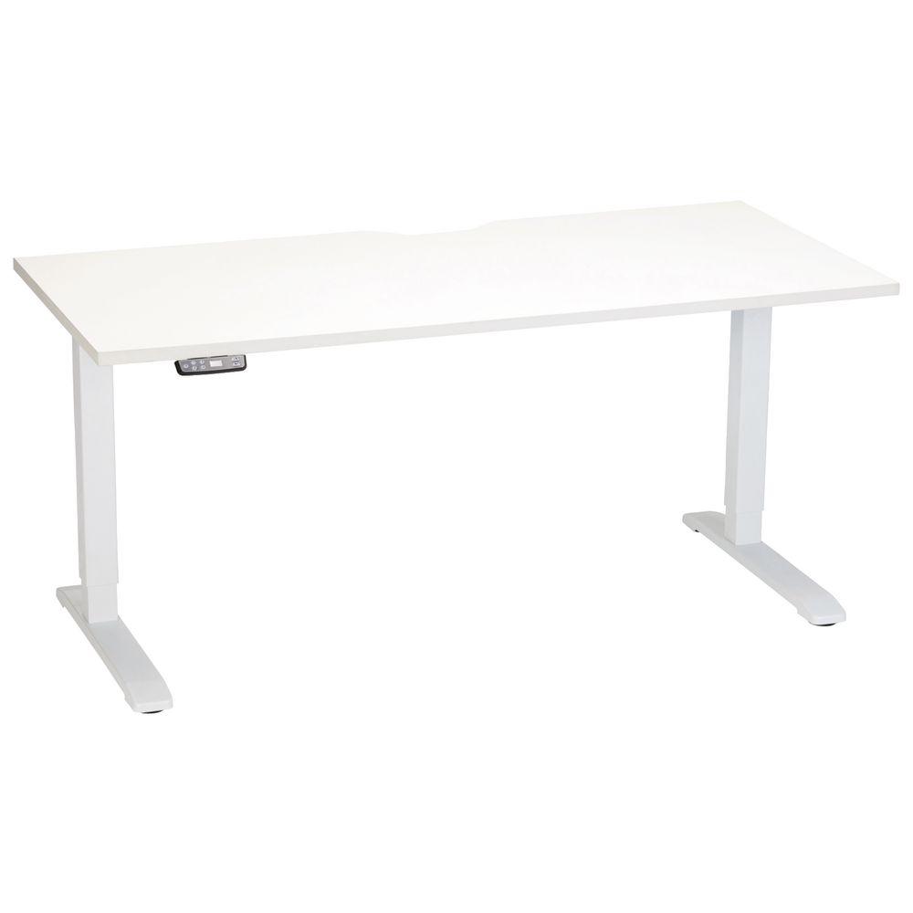 Stilford Height Adjustable Electric Desk White 1600mm