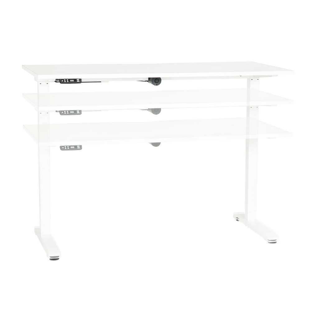 Stilford Height Adjustable Electric Desk White 1600mm