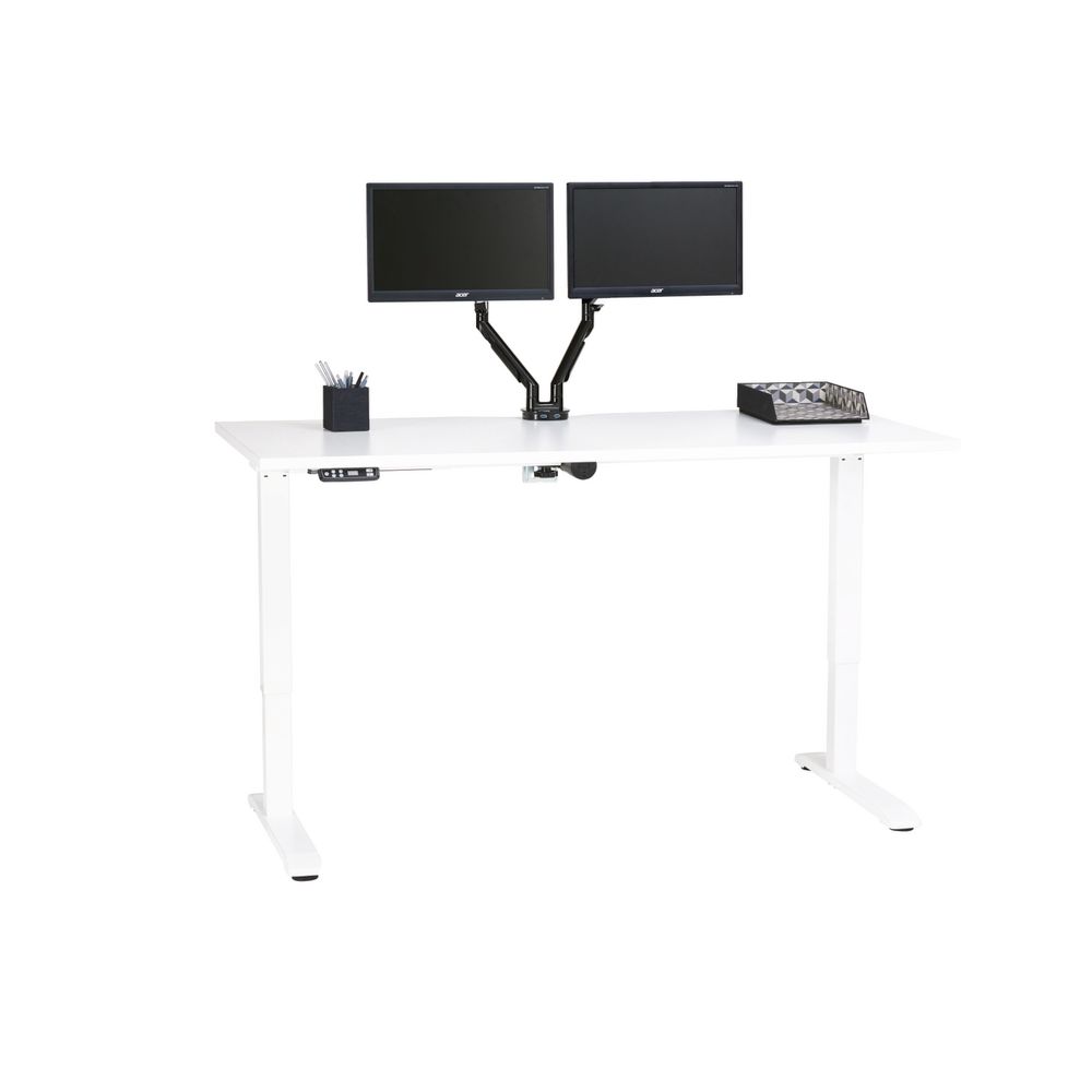 Stilford Height Adjustable Electric Desk White 1600mm