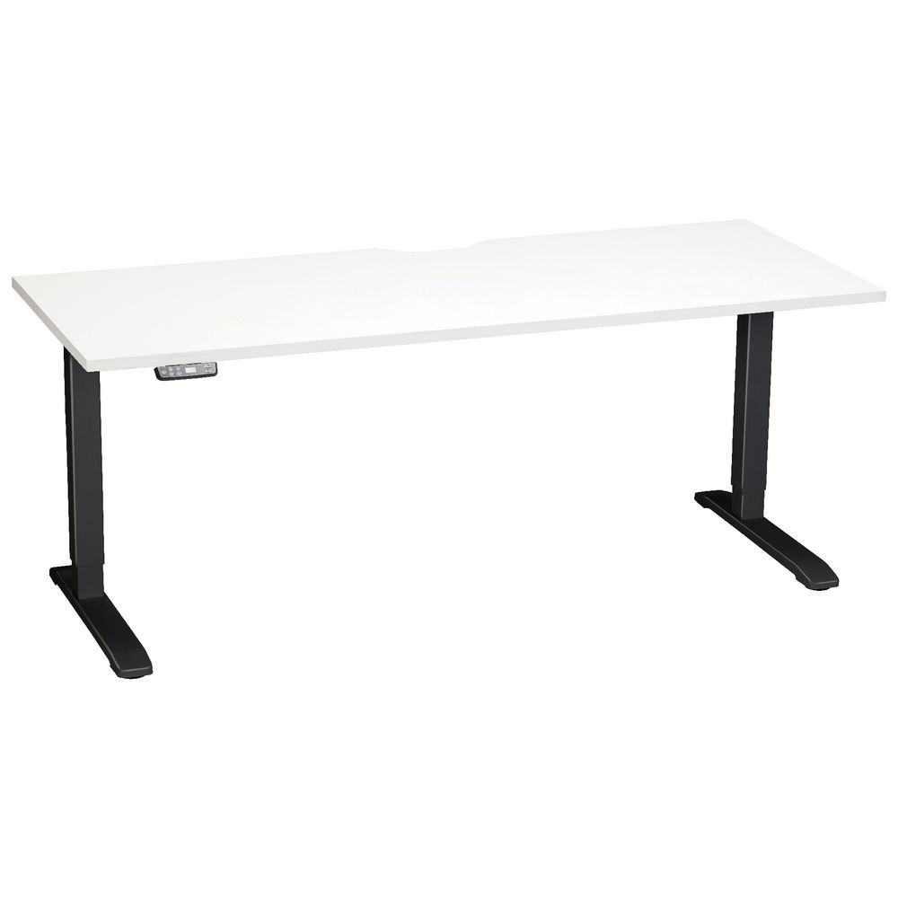 Stilford Electric Height Adjustable Desk Black/White 1800mm