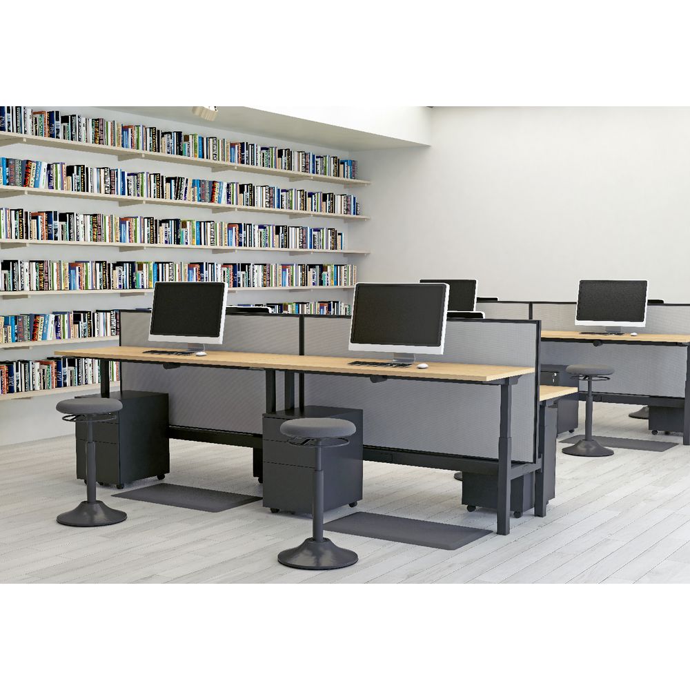 Stilford Electric Adjustable Back to Back Desk 1500mm Black