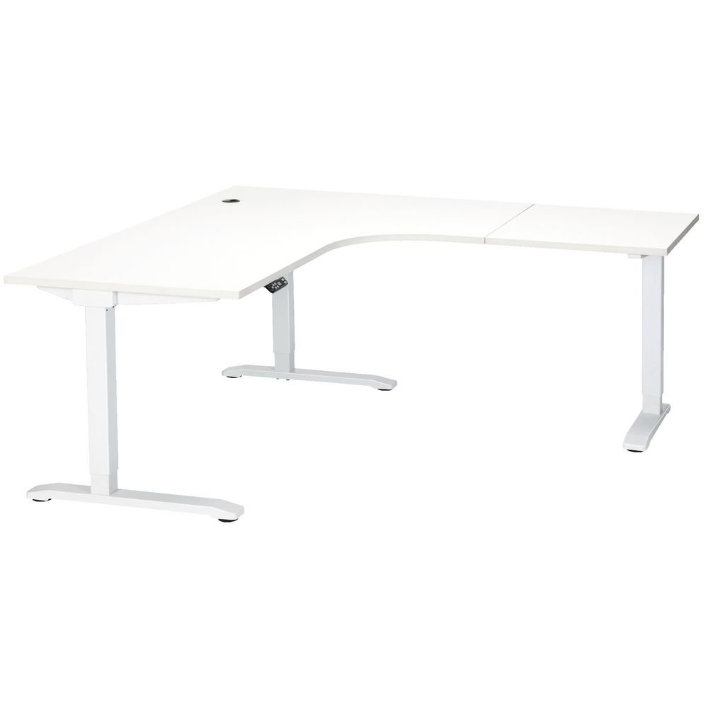 Stilford Adjustable Electric Workstation White 1800mm