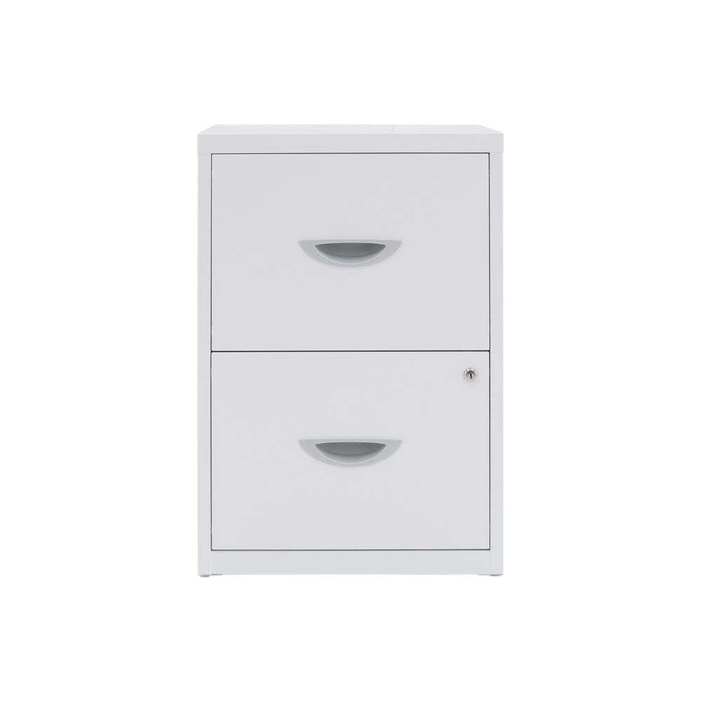 Soho 2 Drawer Filing Cabinet White