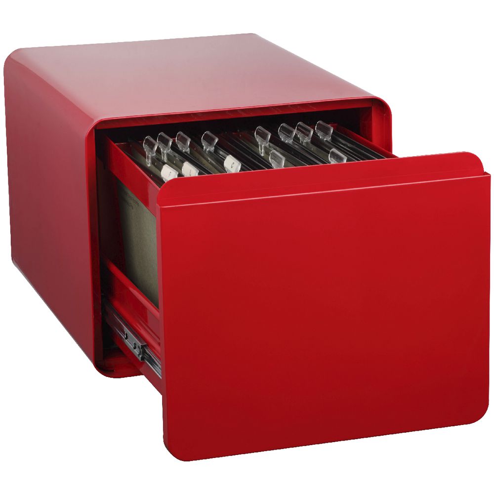 Venturo 1 Drawer Filing Pedestal Red