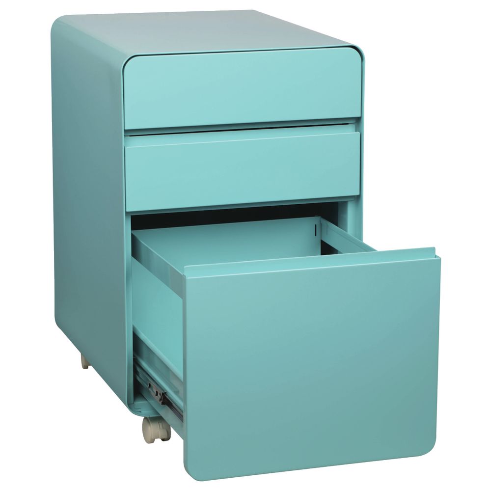 Venturo 3 Drawer Pedestal Aqua