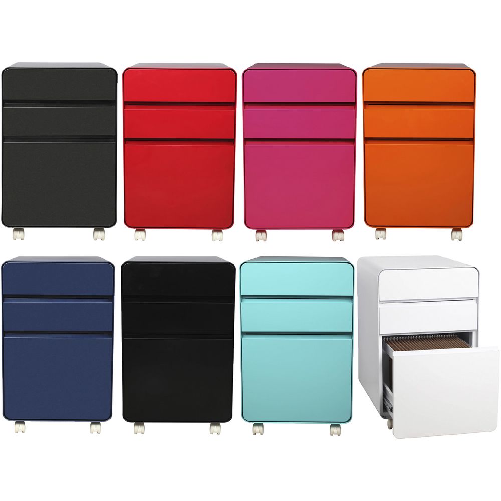 Venturo 3 Drawer Pedestal Aqua
