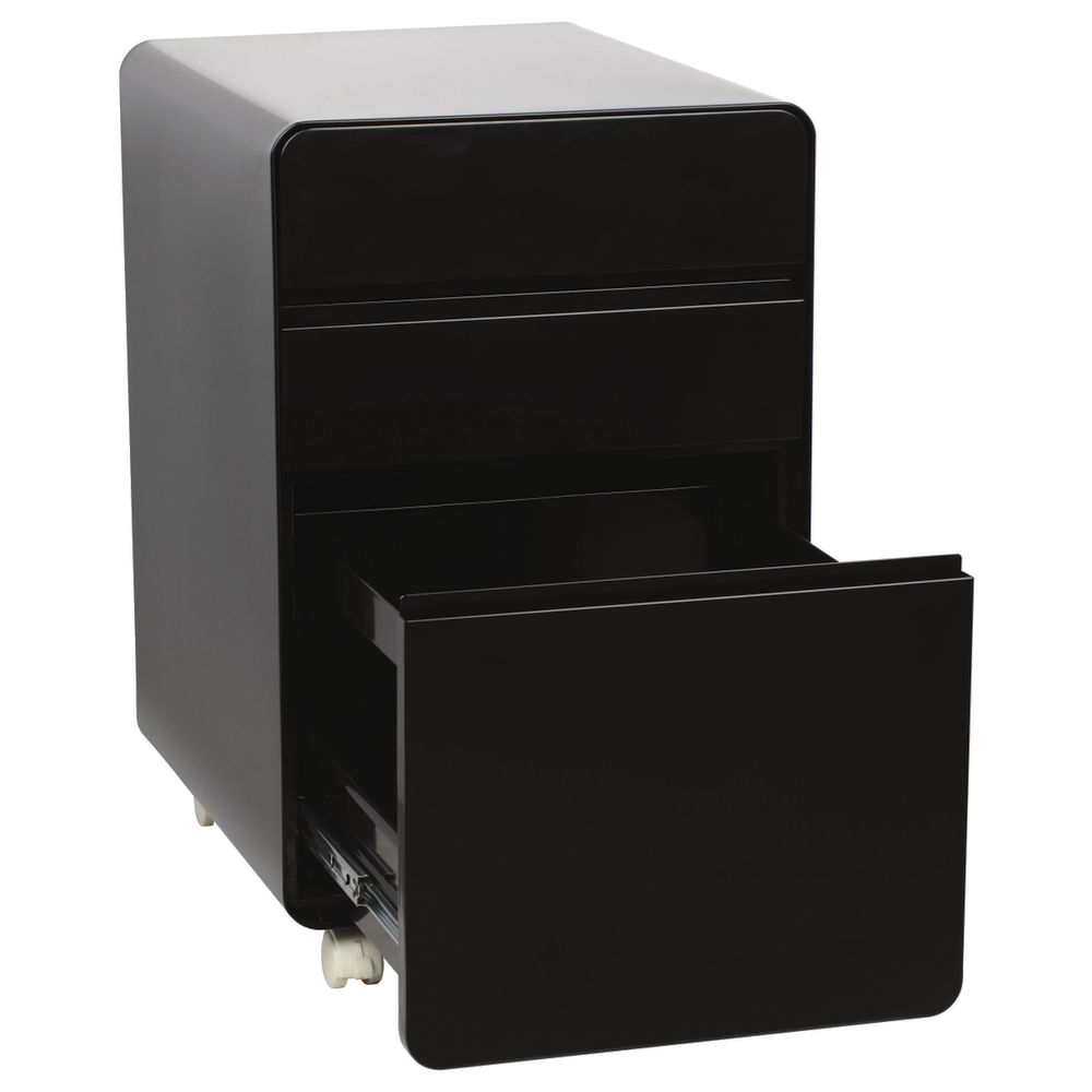 Venturo 3 Drawer Pedestal Black