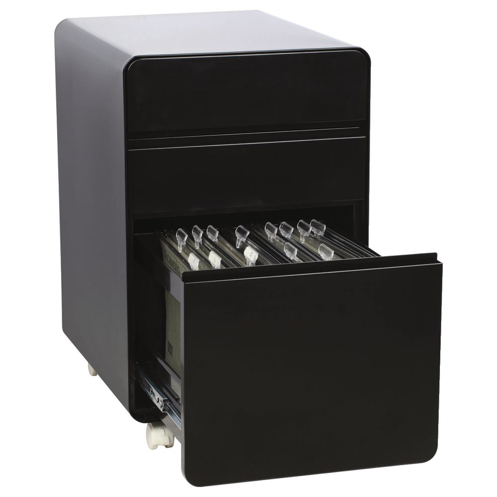 Venturo 3 Drawer Pedestal Black