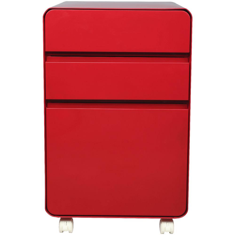 Venturo 3 Drawer Pedestal Red