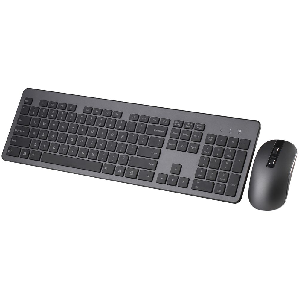 J.Burrows Premium Wireless Keyboard and Mouse Combo Grey