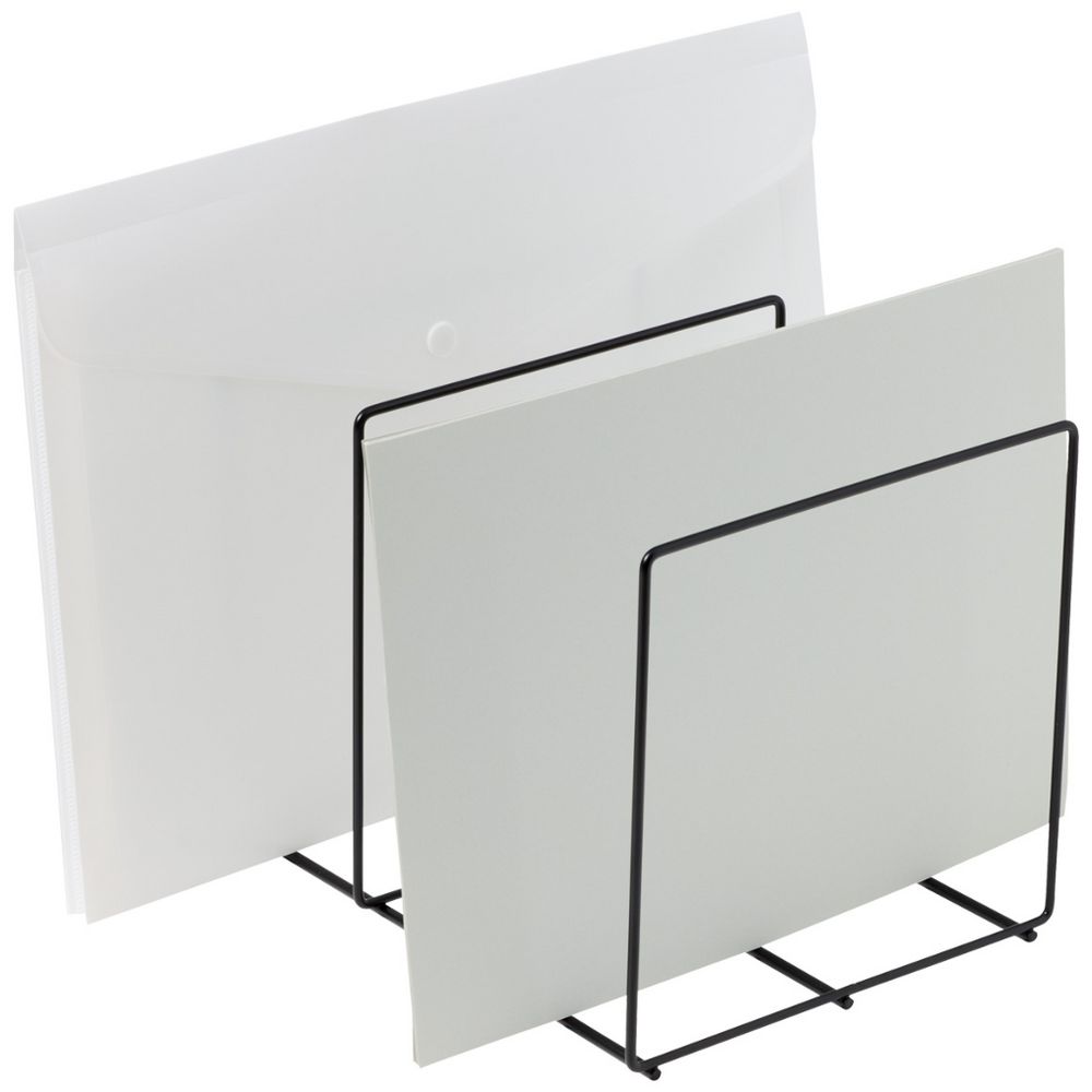 J.Burrows Wire Book Magazine Rack Black | Officeworks