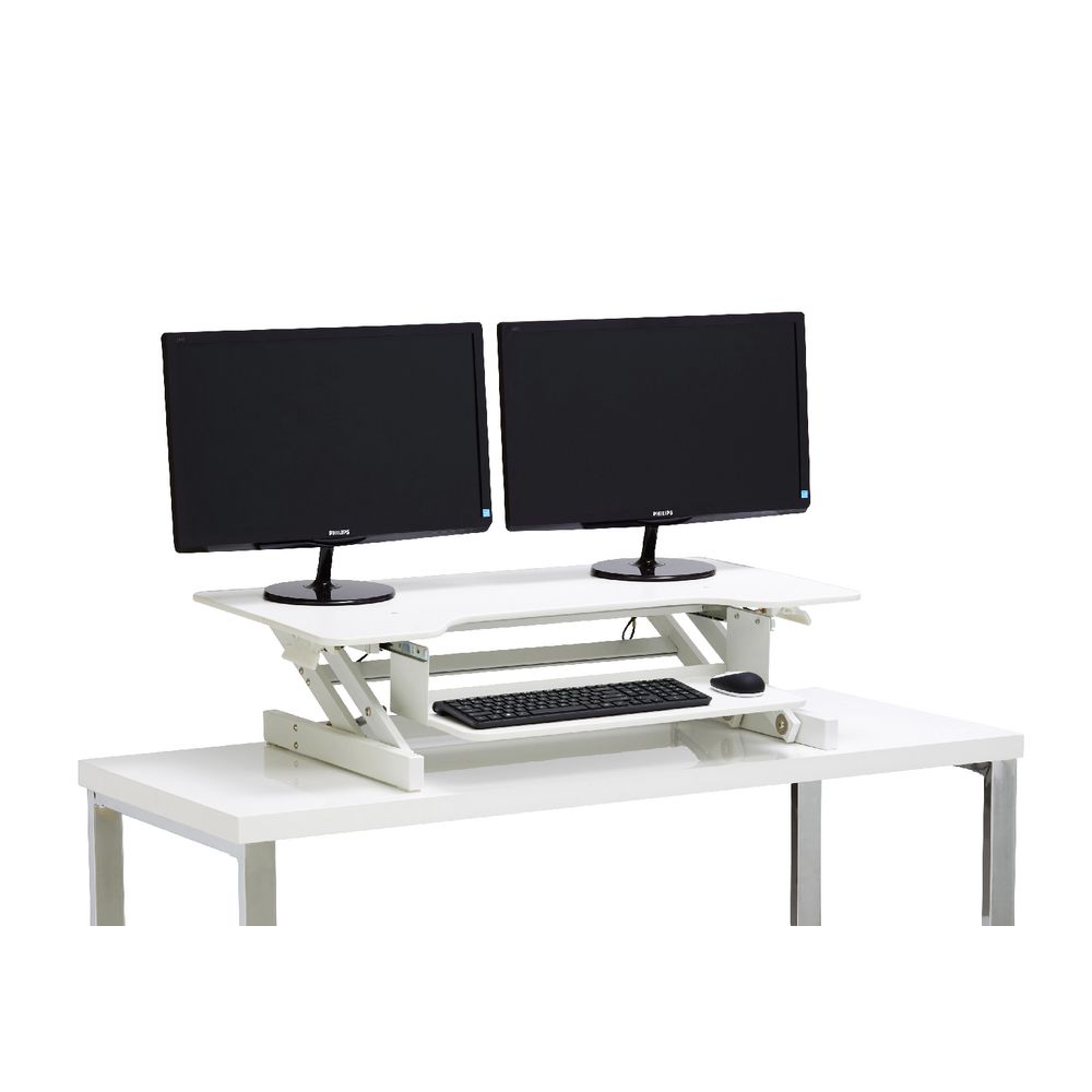 Wynston Sit Stand Desk Large White