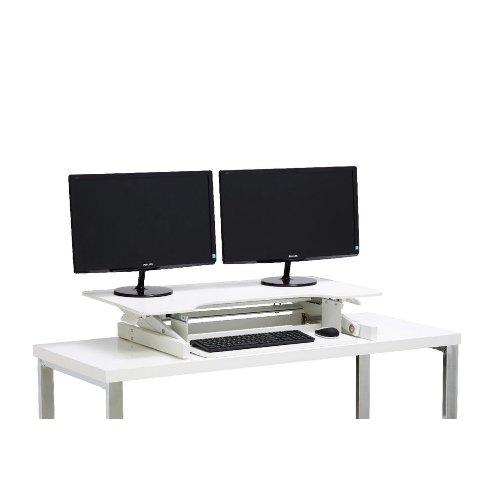 Wynston Sit Stand Desk Large White