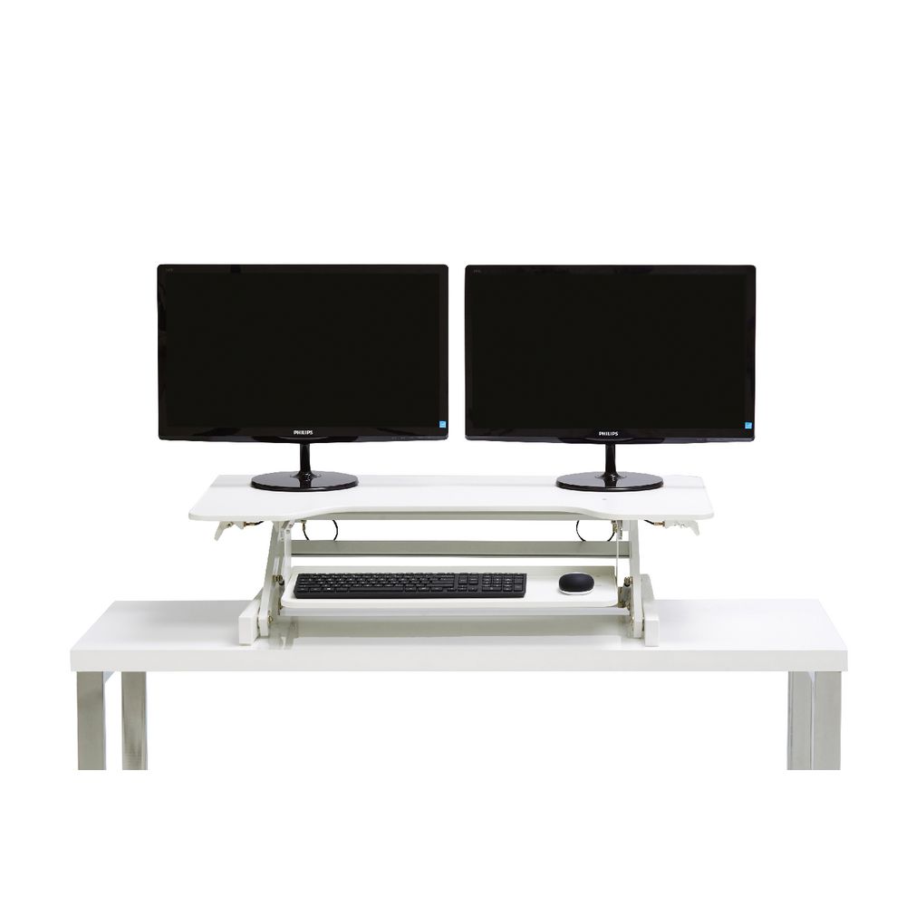 Wynston Sit Stand Desk Large White