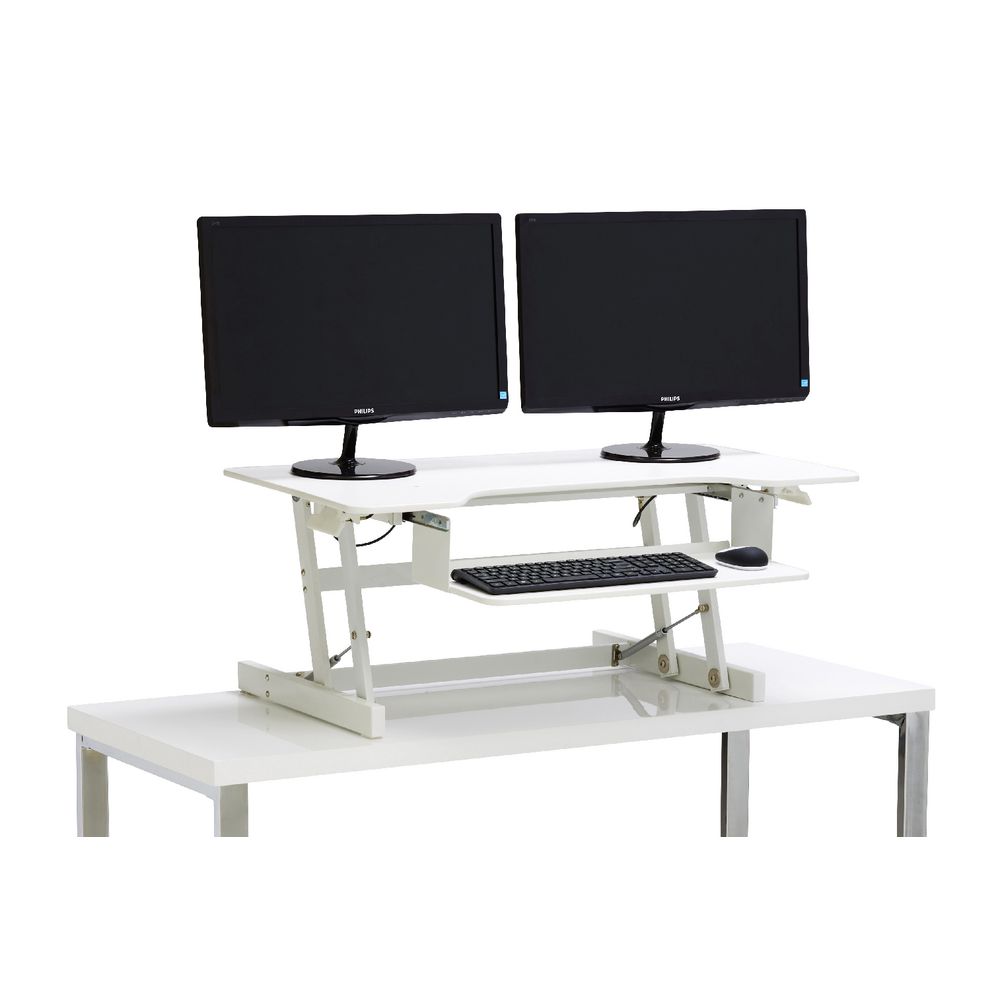 Wynston Sit Stand Desk Large White