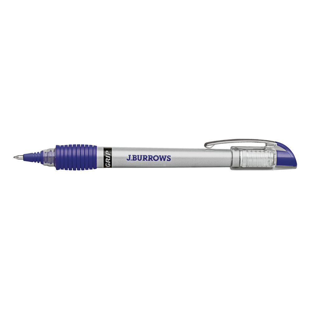 J.Burrows Gel Pens Blue 12 Pack