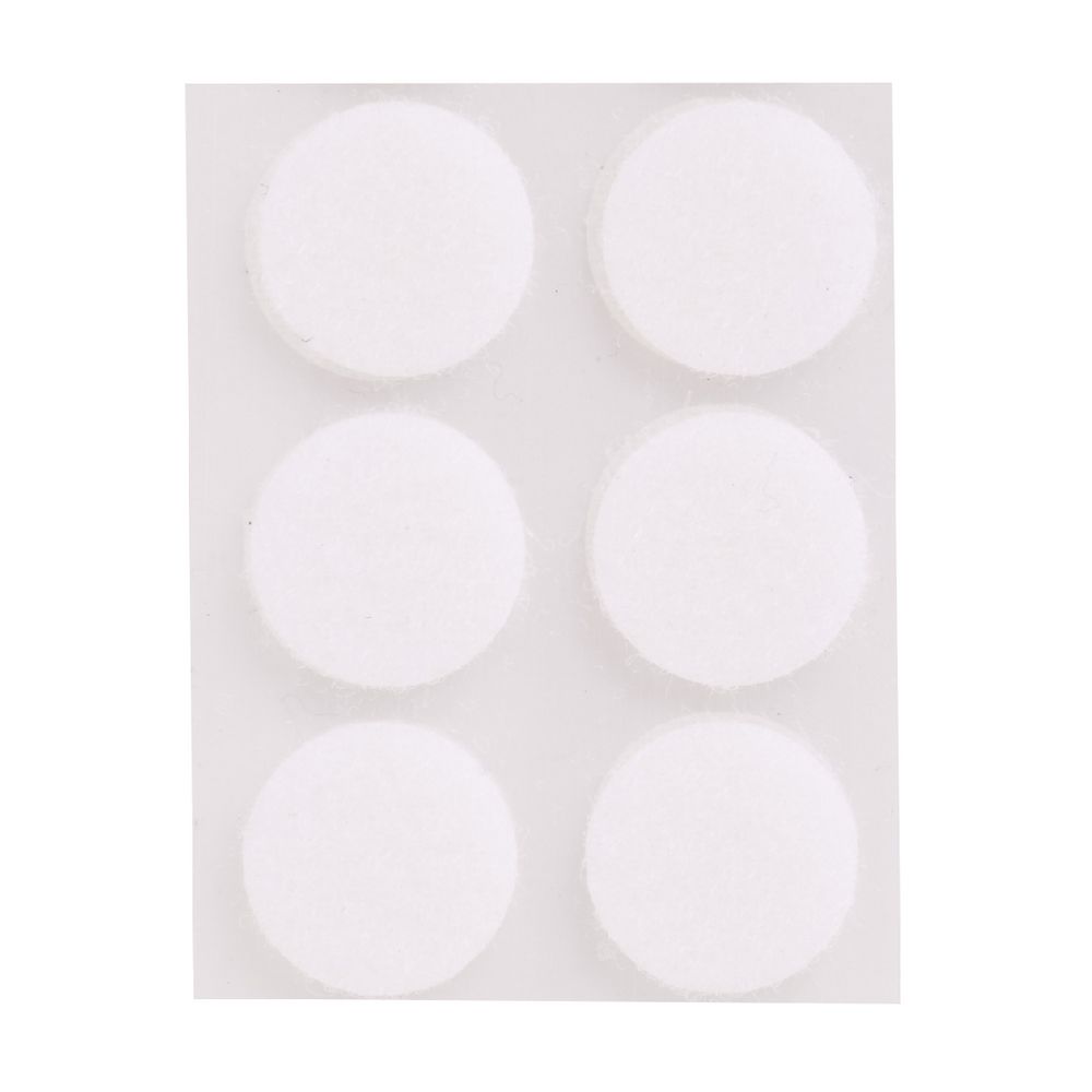 J.Burrows Hook and Loop Dots 22mm White 12 Pack