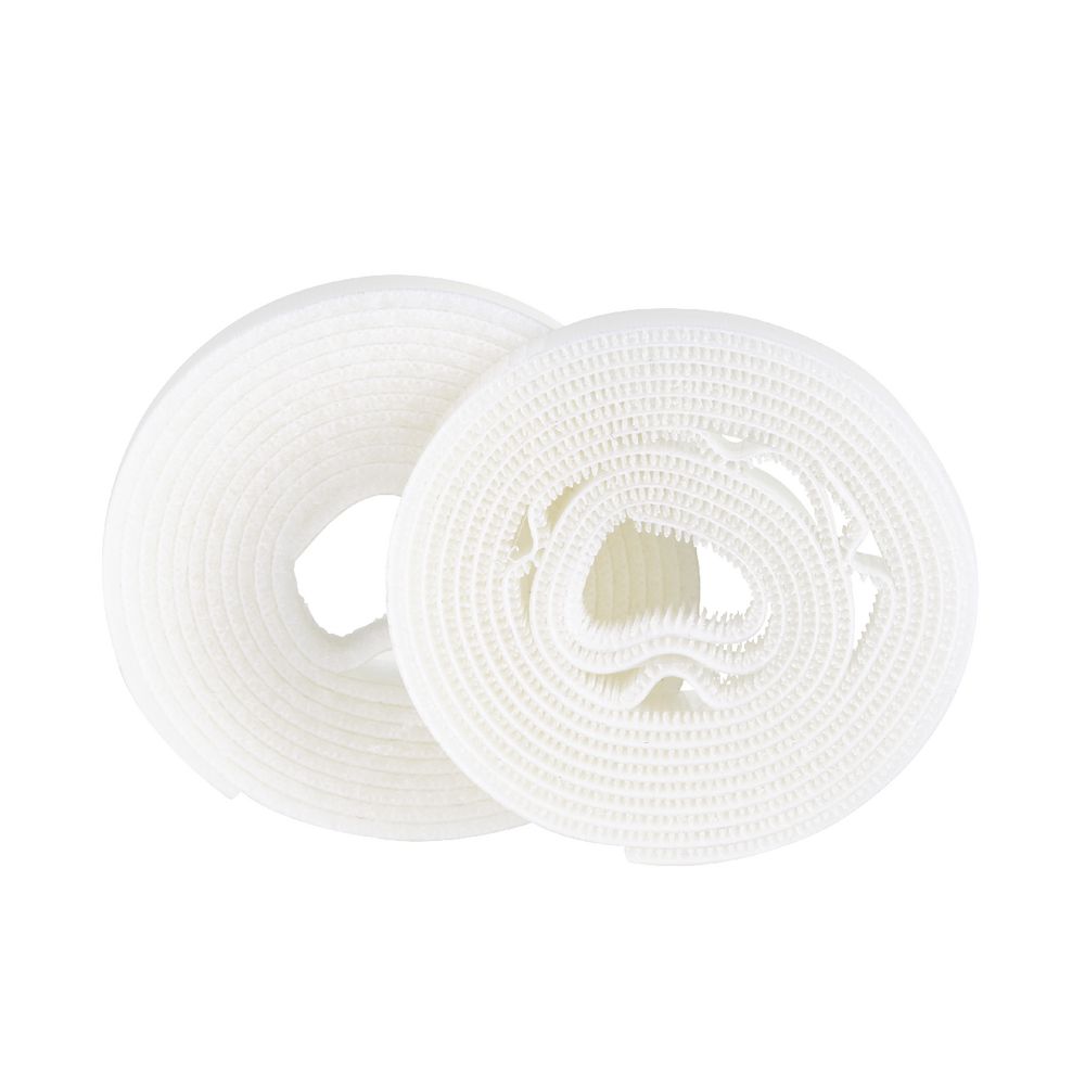 J.Burrows Hook and Loop Tape White 20mm x 1.8m