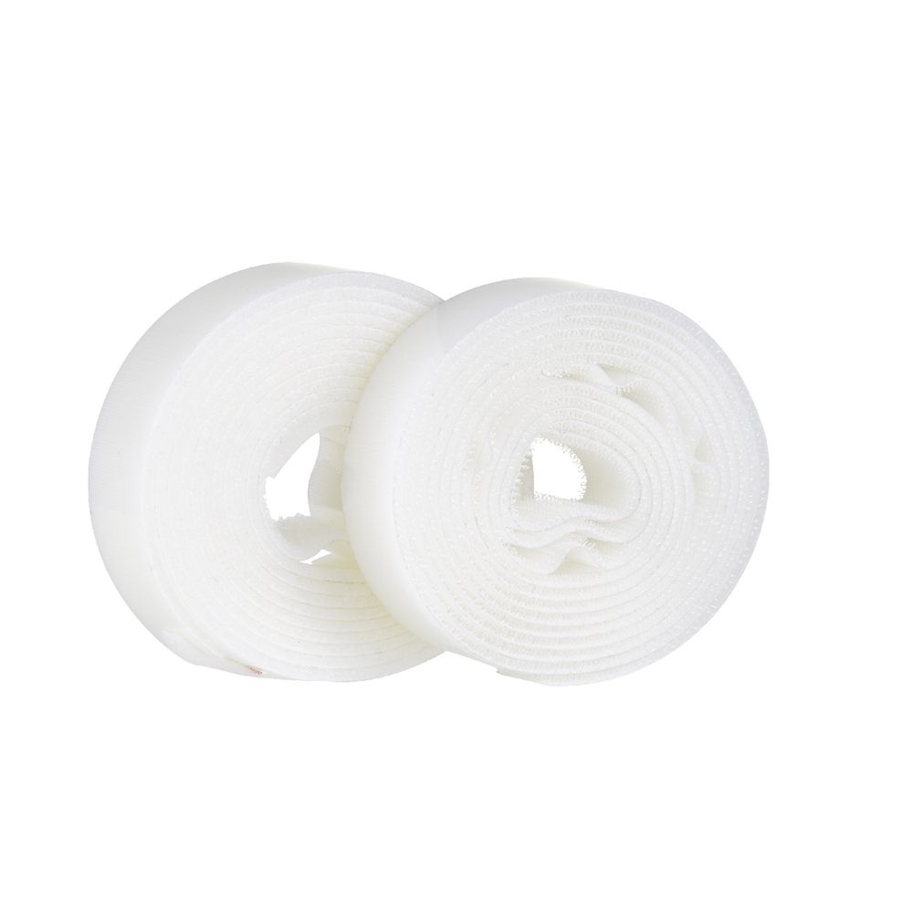 J.Burrows Hook and Loop Tape White 20mm x 1.8m