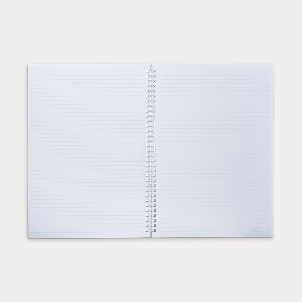 A4 Spiral Notebook 160 Page Pink Gold Foil