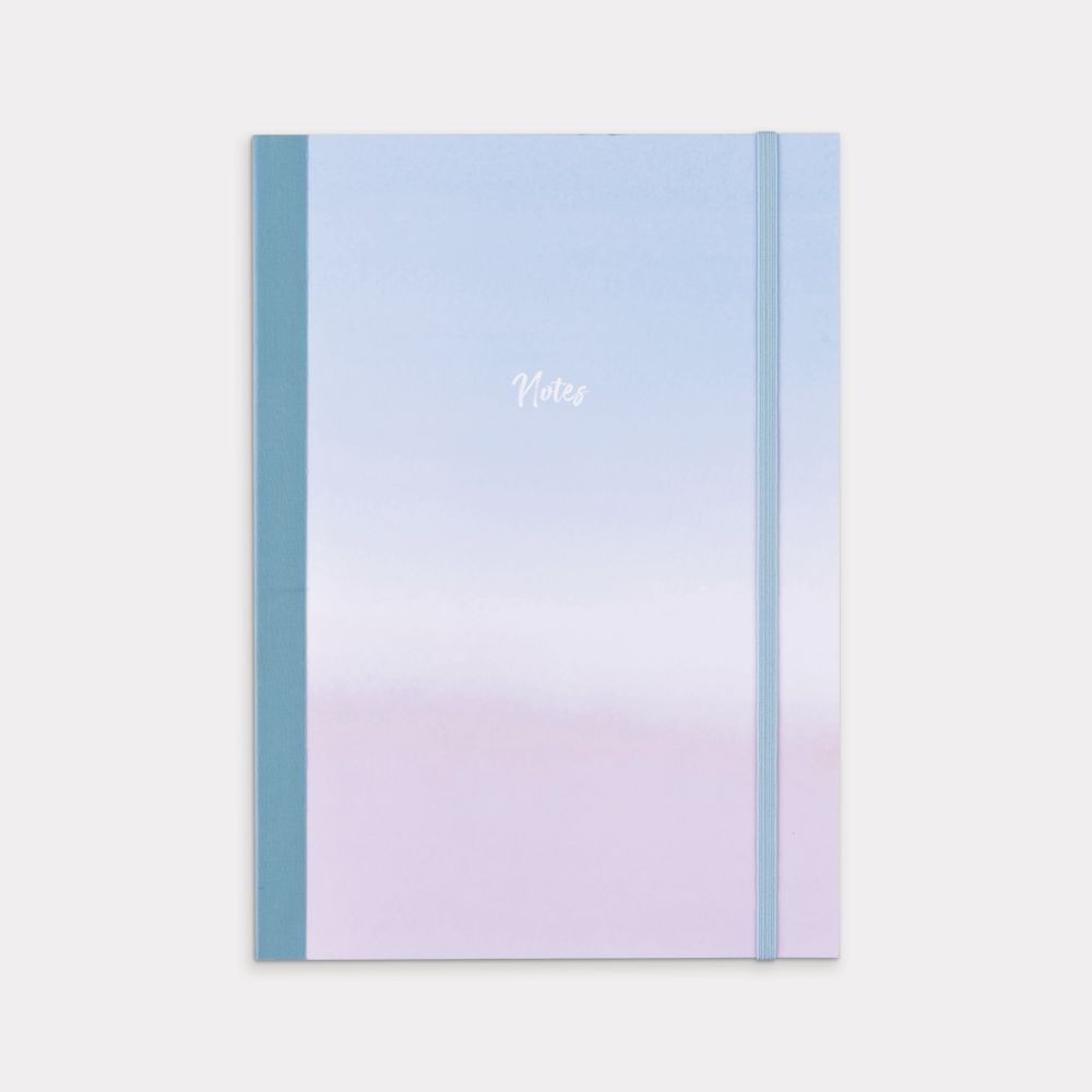 A4 Fabric Notebook 160 Page Blue Flamingo