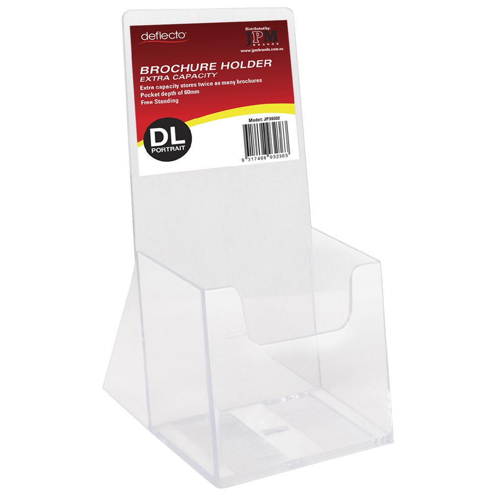 deflect-O Extra Capacity DL Portrait Brochure Holder