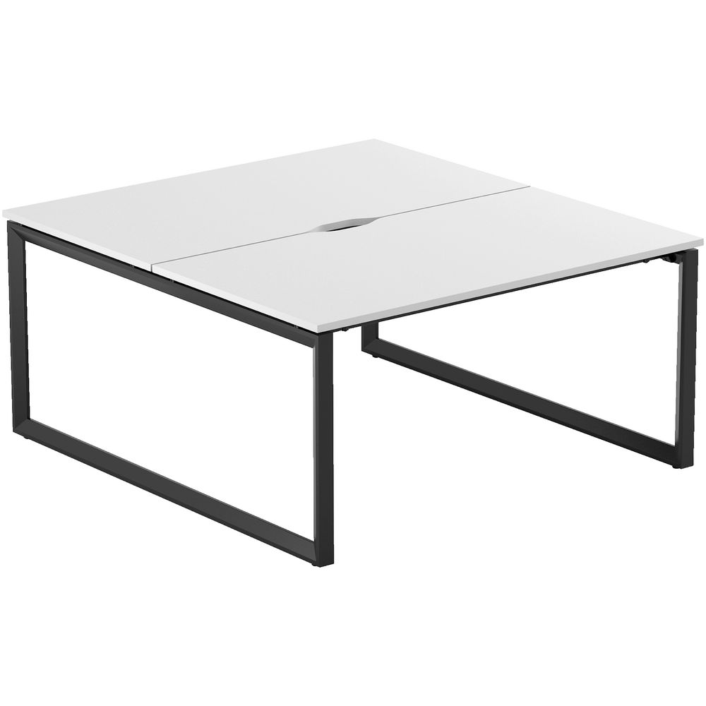 Stilford Professional 2 Person Desk 1500mm Black/White