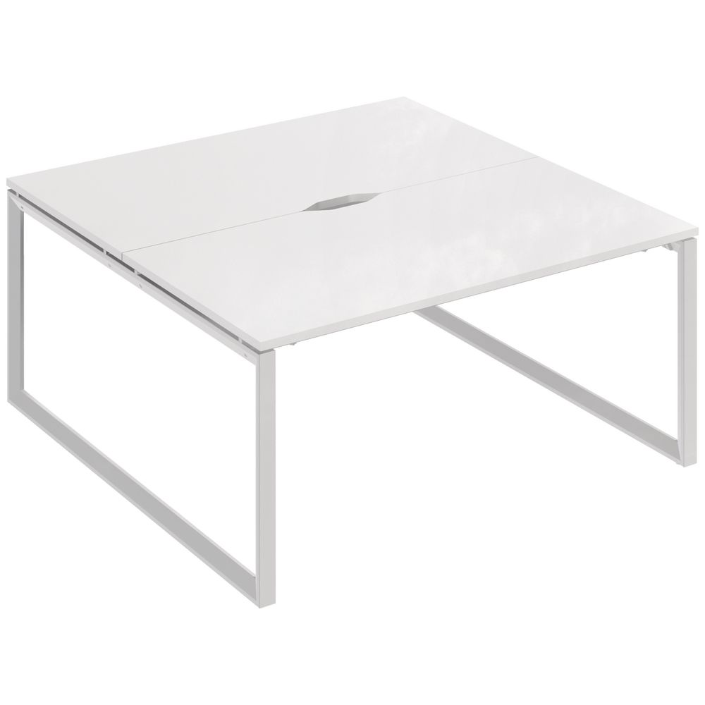 Stilford Professional 2 Person Desk 1500mm White/White