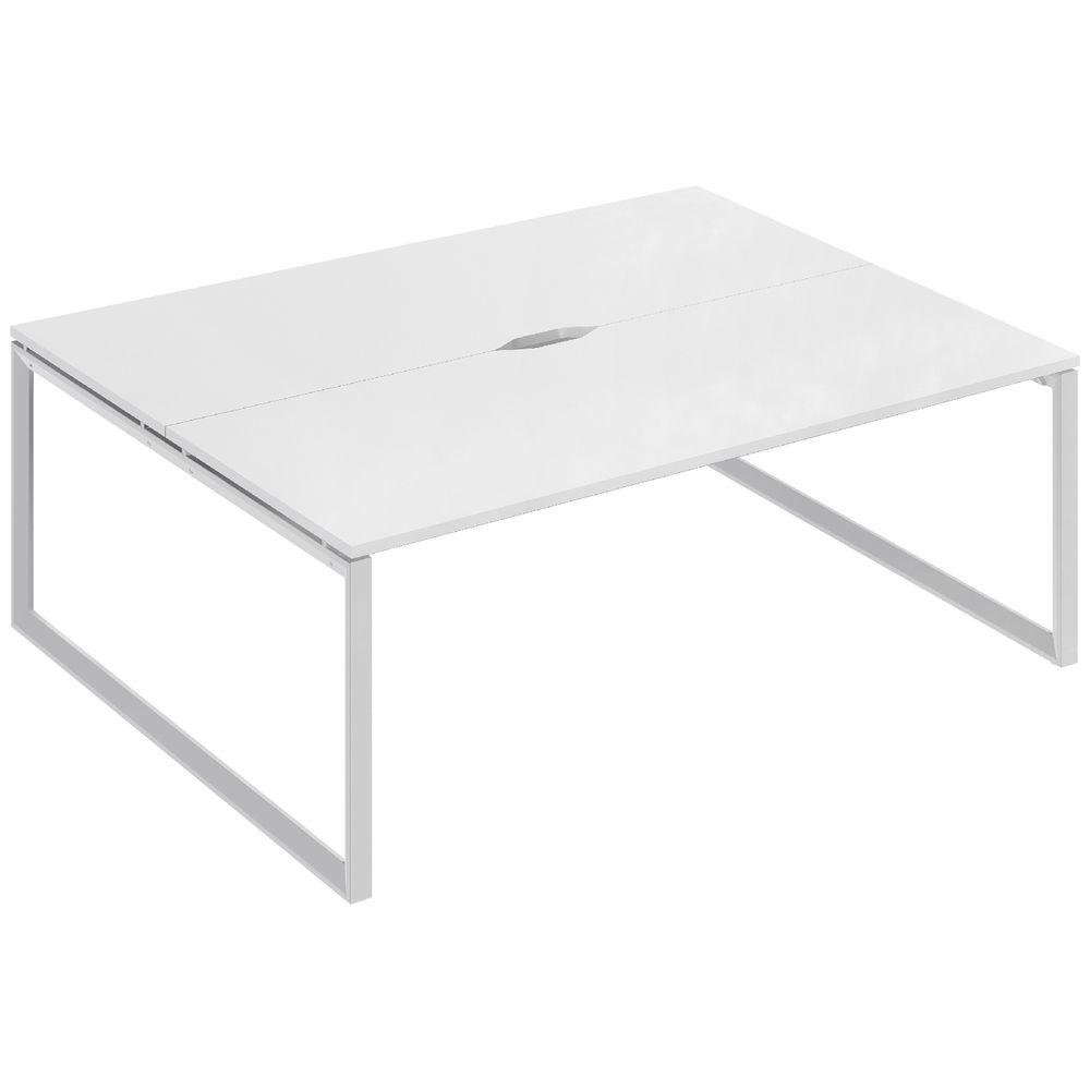 Stilford Professional 2 Person Desk 1800mm White/White