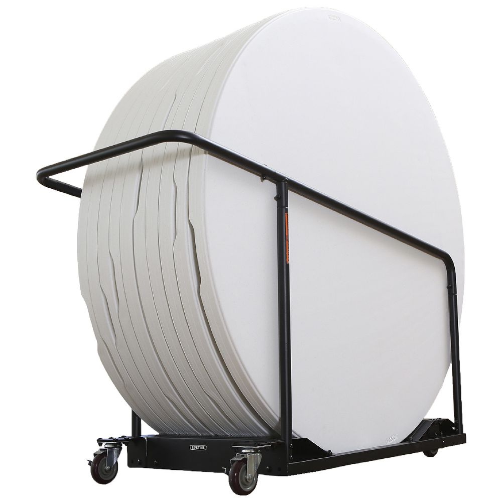 Lifetime 10 Round Commercial Stacking Tables and Cart